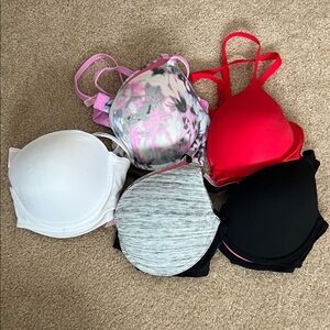 5 PINK bras  wear everywhere push-up bras size 36 B